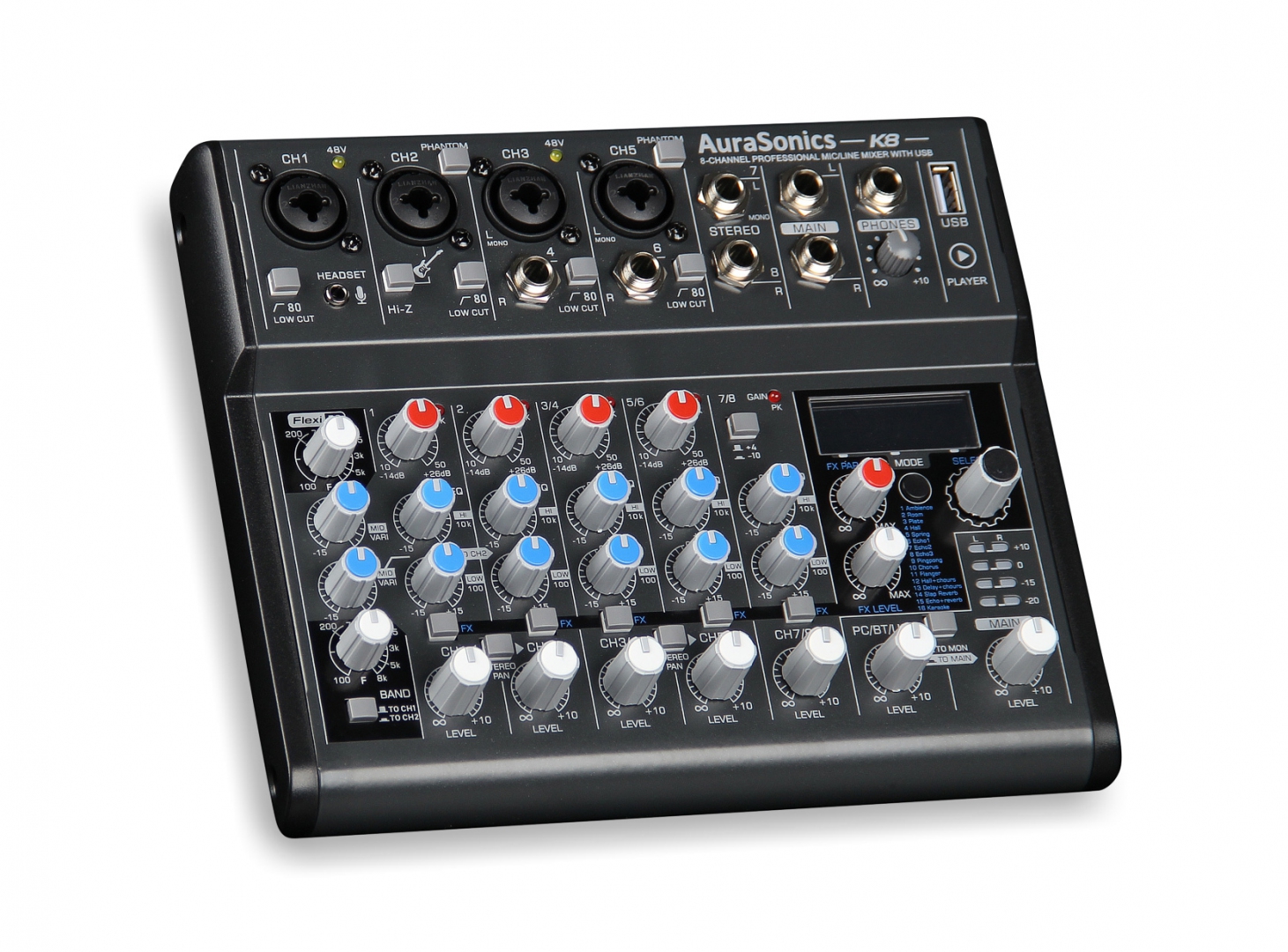 AuraSonics K8 компактный микшерный пульт в Аргуне
