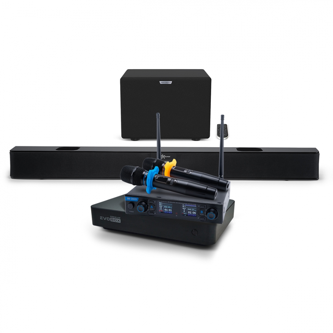 Hi-End караоке-система EVOBOX Premium + EvoSoundBar (саундбар с караоке) в Аргуне