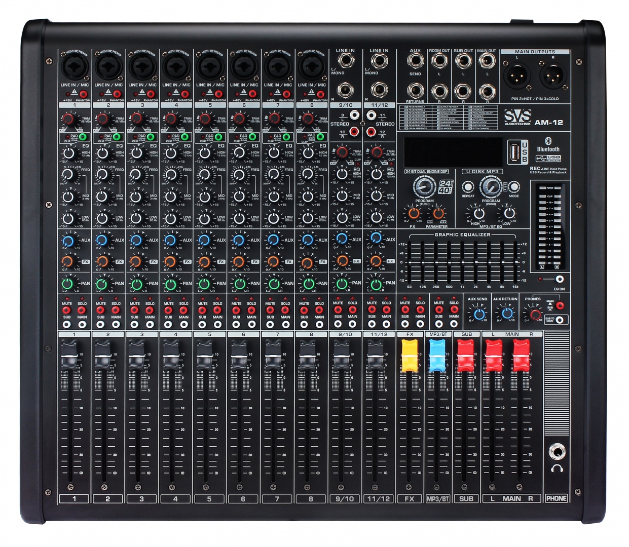 SVS Audiotechnik mixers AM-12 Микшерный пульт аналоговый, 12-канальный в Аргуне