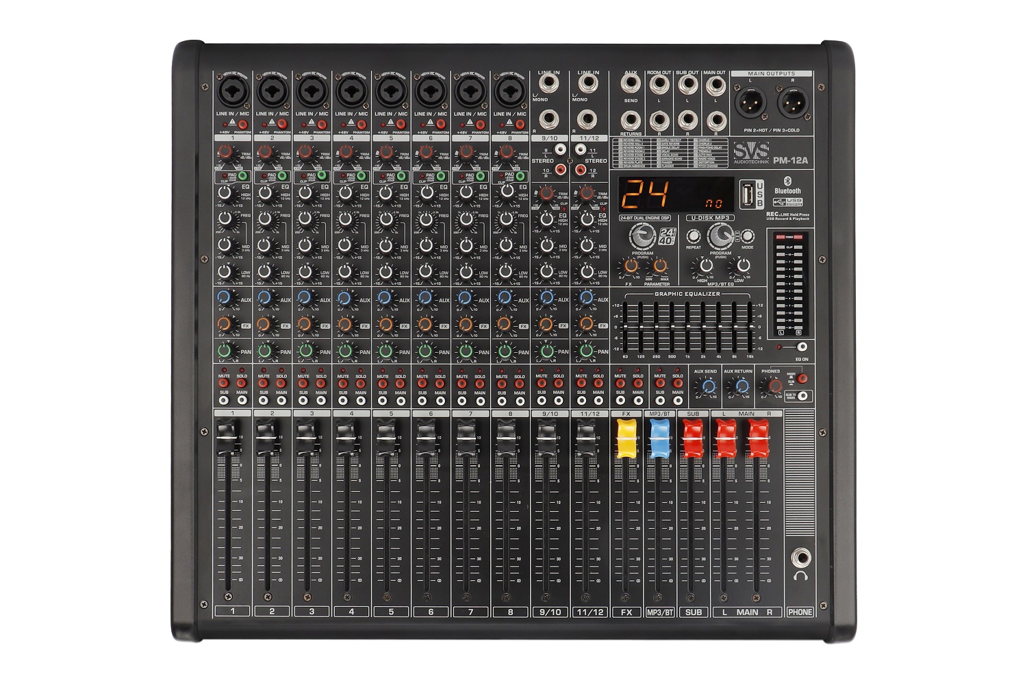 SVS Audiotechnik mixers PM-12A Активный аналоговый микшерный пульт, 12-канальный в Аргуне